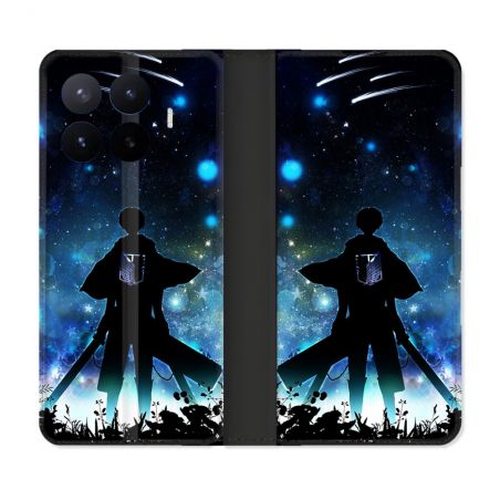 Housse Cuir Portefeuille Pour Xiaomi 17T Manga Attaque Titans Levi
