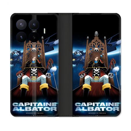 Housse Cuir Portefeuille Pour Xiaomi 17T Manga Capitaine Albator