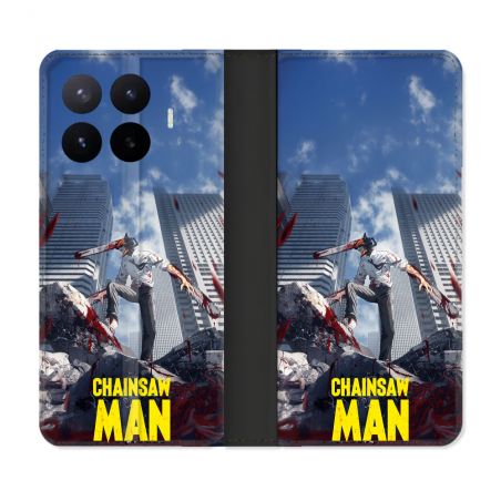 Housse Cuir Portefeuille Pour Xiaomi 17T Manga Chainsaw Man Denji