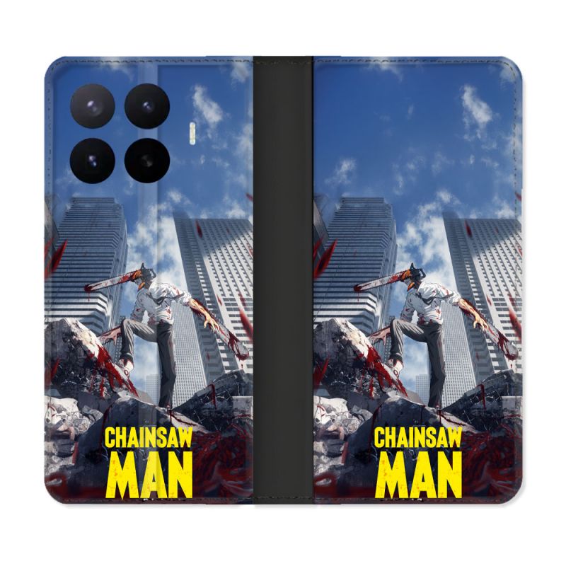 Housse Cuir Portefeuille Pour Xiaomi 17T Manga Chainsaw Man Denji