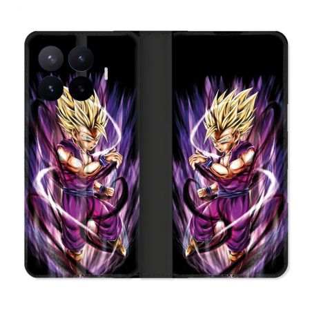 Housse Cuir Portefeuille Pour Xiaomi 17T Manga Dragon Ball Sangohan Violet