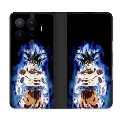 Housse Cuir Portefeuille Pour Xiaomi 17T Manga Dragon Ball Sangoku Noir