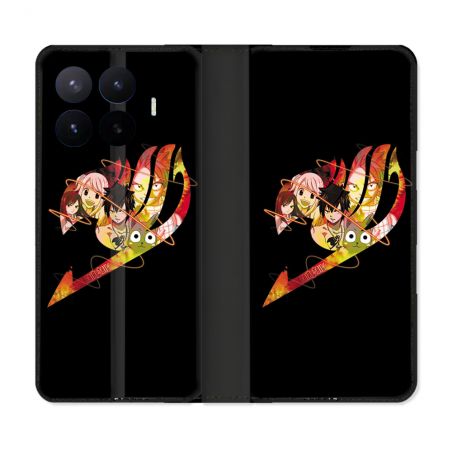 Housse Cuir Portefeuille Pour Xiaomi 17T Manga Fairy Tail Logo Noir