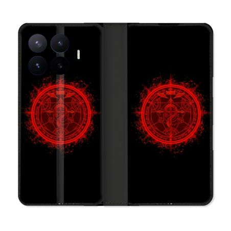 Housse Cuir Portefeuille Pour Xiaomi 17T Manga Fullmetal Alchemist Logo