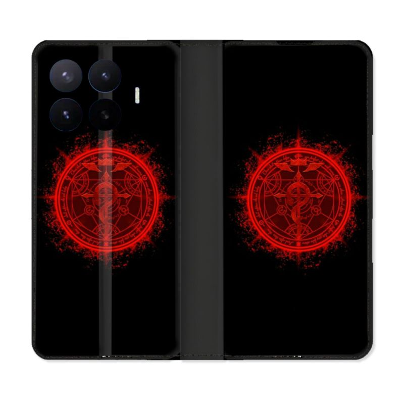 Housse Cuir Portefeuille Pour Xiaomi 17T Manga Fullmetal Alchemist Logo