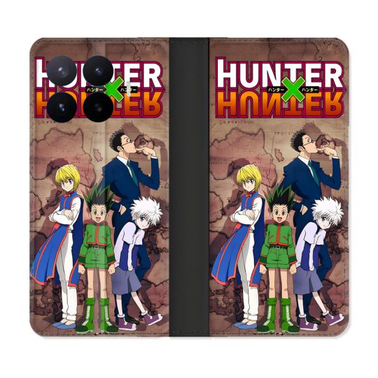 Housse Cuir Portefeuille Pour Xiaomi 17T Manga Hunter X Hunter Vintage