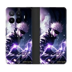 Housse Cuir Portefeuille Pour Xiaomi 17T Manga Jujutsu Kaisen Gojo Saturo