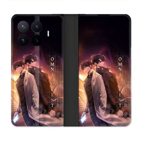 Housse Cuir Portefeuille Pour Xiaomi 17T Manga Lecteur Omniscient Affiche