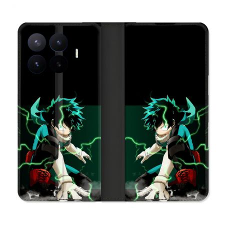 Housse Cuir Portefeuille Pour Xiaomi 17T Manga My Hero Academia Deku