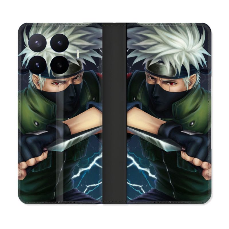 Housse Cuir Portefeuille Pour Xiaomi 17T Manga Naruto Kakashi