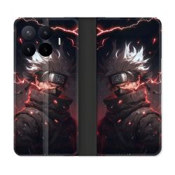 Housse Cuir Portefeuille Pour Xiaomi 17T Manga Naruto Kakashi Dark