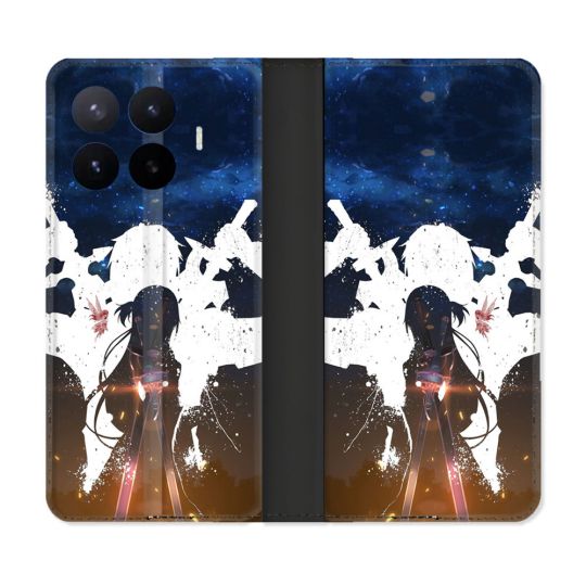 Housse Cuir Portefeuille Pour Xiaomi 17T Manga SAO sword Art Online Asuna