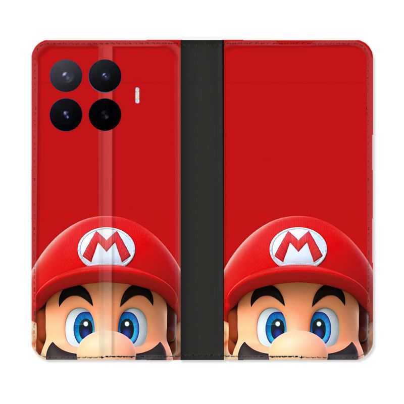 Housse Cuir Portefeuille Pour Xiaomi 17T Mario Rouge
