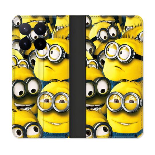Housse Cuir Portefeuille Pour Xiaomi 17T Minions Groupe
