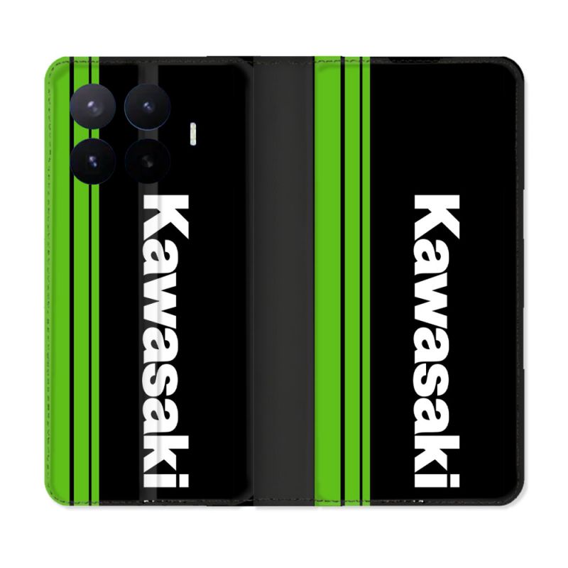 Housse Cuir Portefeuille Pour Xiaomi 17T Moto Kawasaki