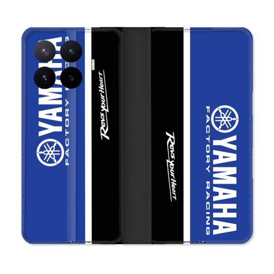 Housse Cuir Portefeuille Pour Xiaomi 17T Moto Yamaha