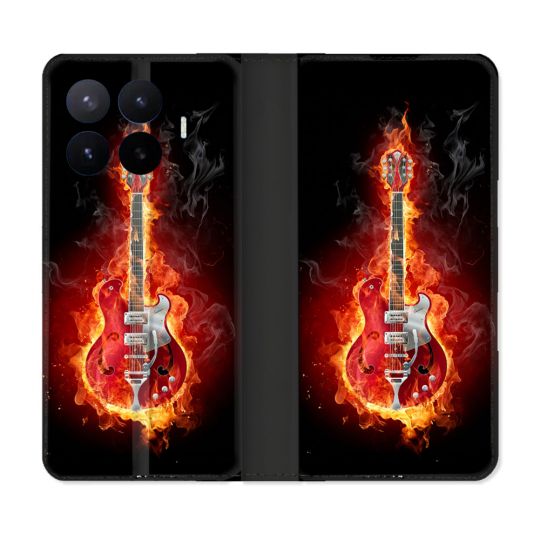 Housse Cuir Portefeuille Pour Xiaomi 17T Musique Guitare Electrique