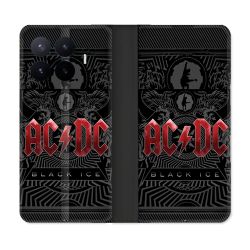 Housse Cuir Portefeuille Pour Xiaomi 17T Musique Rock ACDC Rouge