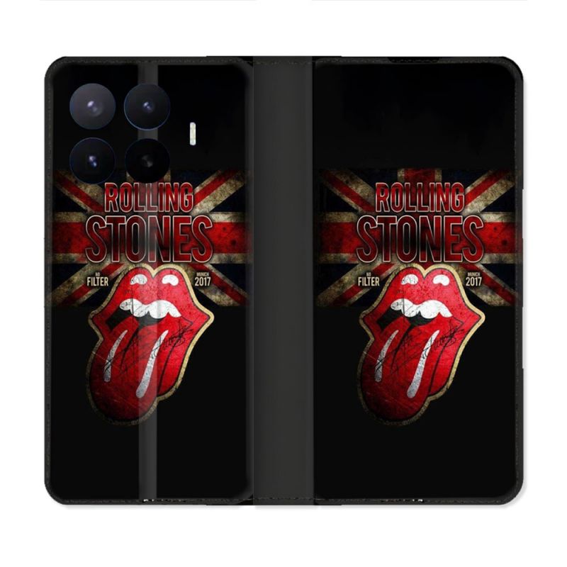 Housse Cuir Portefeuille Pour Xiaomi 17T Musique Rolling Stones