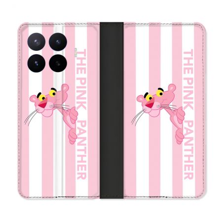 Housse Cuir Portefeuille Pour Xiaomi 17T Panthere Rose