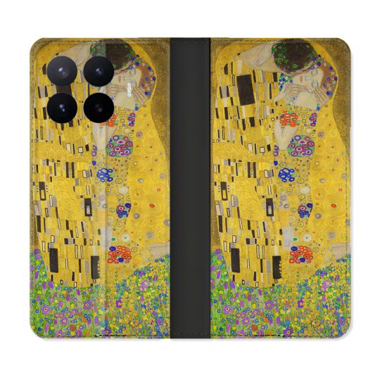 Housse Cuir Portefeuille Pour Xiaomi 17T Peinture Le Baiser