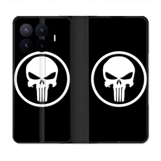 Housse Cuir Portefeuille Pour Xiaomi 17T Punisher