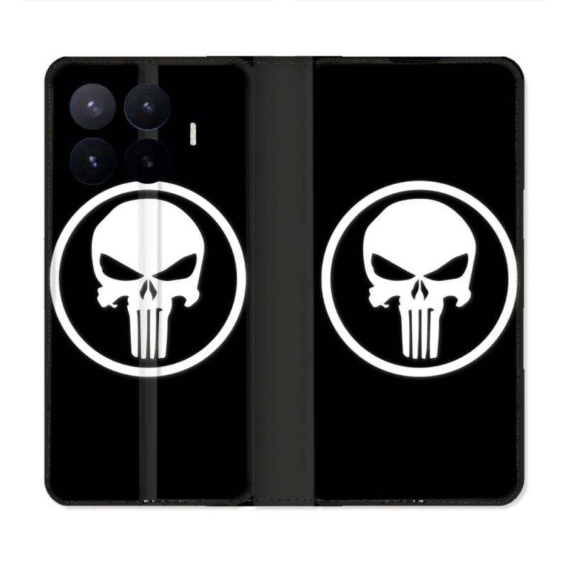 Housse Cuir Portefeuille Pour Xiaomi 17T Punisher
