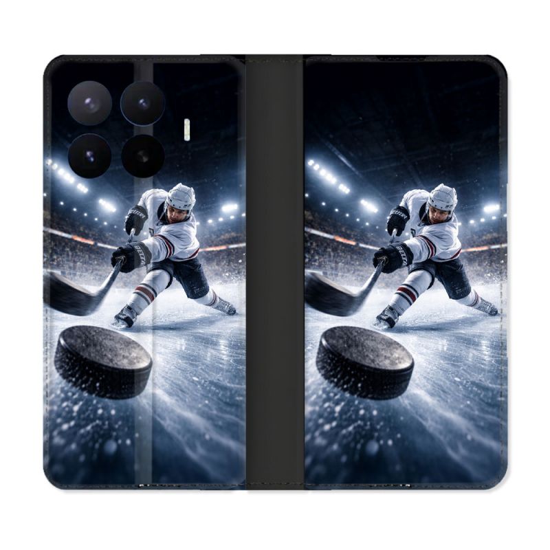 Housse Cuir Portefeuille Pour Xiaomi 17T Sport Hockey sur Glace