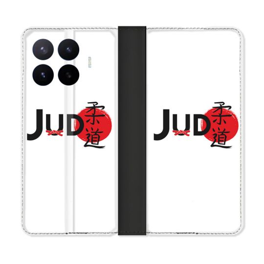 Housse Cuir Portefeuille Pour Xiaomi 17T Sport Judo Logo