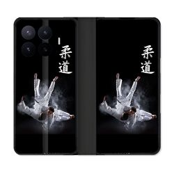 Housse Cuir Portefeuille Pour Xiaomi 17T Sport Judo Noir