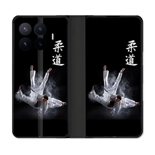 Housse Cuir Portefeuille Pour Xiaomi 17T Sport Judo Noir