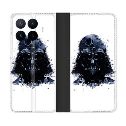 Housse Cuir Portefeuille Pour Xiaomi 17T Star Wars - Dark Vador Blanc