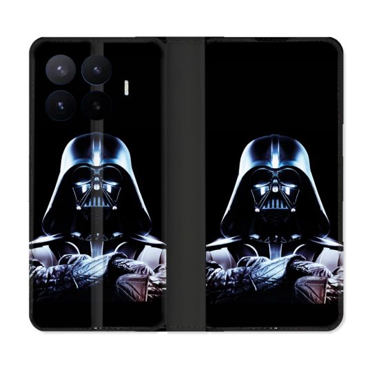 Housse Cuir Portefeuille Pour Xiaomi 17T Star Wars - Dark Vador Noir