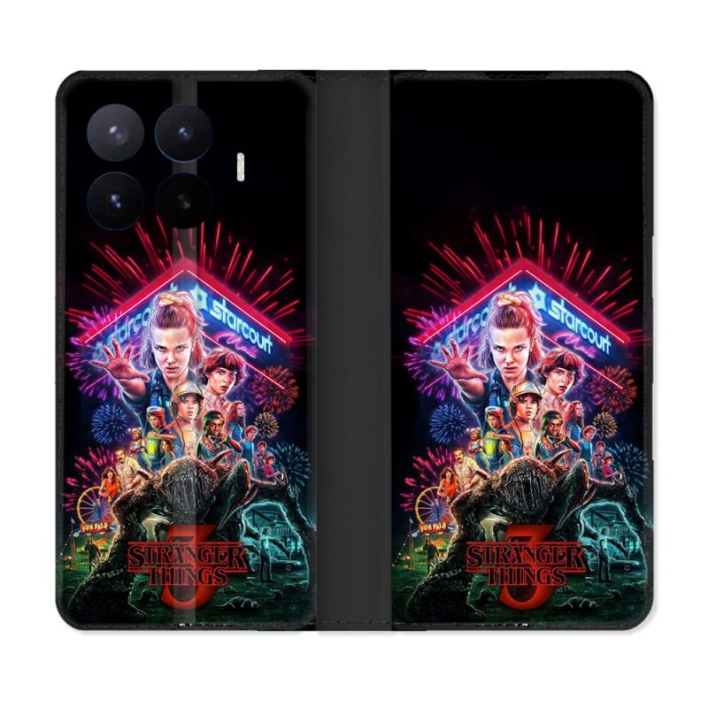 Housse Cuir Portefeuille Pour Xiaomi 17T Stranger Things Affiche 3