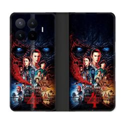 Housse Cuir Portefeuille Pour Xiaomi 17T Stranger Things Affiche 4