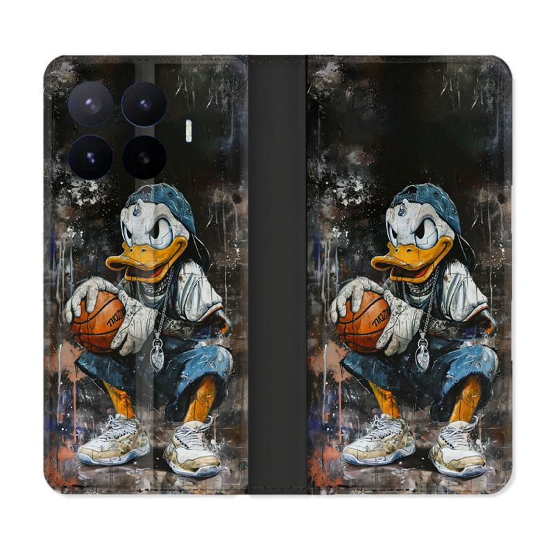 Housse Cuir Portefeuille Pour Xiaomi 17T Street Art Donald Duck