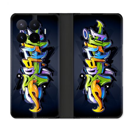 Housse Cuir Portefeuille Pour Xiaomi 17T Street Art Graffiti