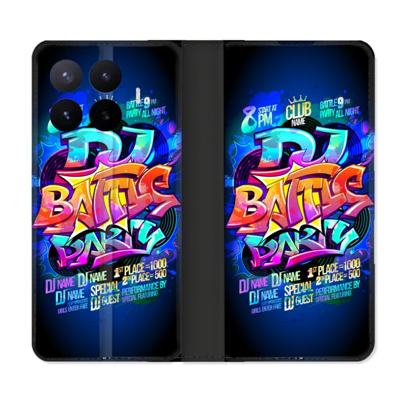 Housse Cuir Portefeuille Pour Xiaomi 17T Street Art Rap