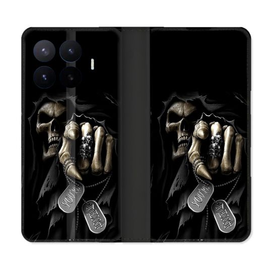 Housse Cuir Portefeuille Pour Xiaomi 17T Tete de Mort Your Next