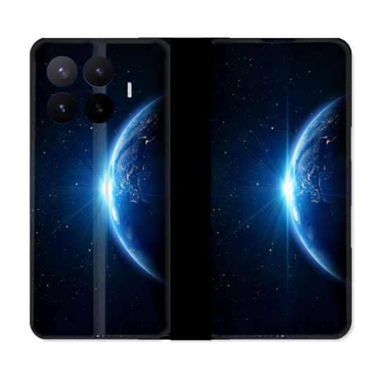 Housse Cuir Portefeuille Pour Xiaomi 17T Univers Planete Terre