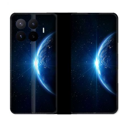 Housse Cuir Portefeuille Pour Xiaomi 17T Univers Planete Terre