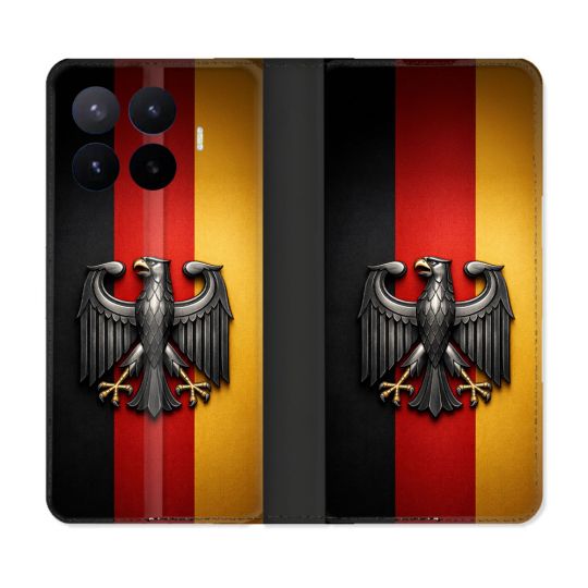 Housse Cuir Portefeuille Pour Xiaomi 17T Voyage Drapeau Allemagne