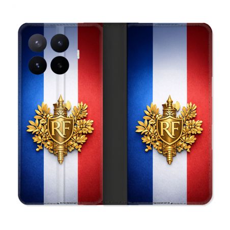 Housse Cuir Portefeuille Pour Xiaomi 17T Voyage Drapeau France