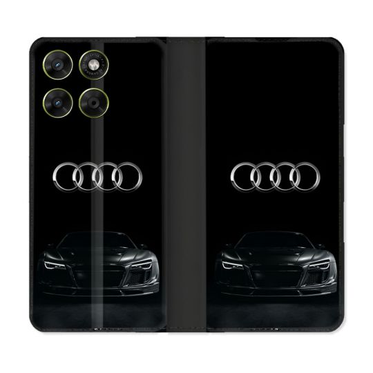 Housse Cuir Portefeuille Pour Motorola Moto G67 / G77 / G87 Audi