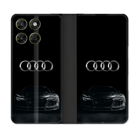 Housse Cuir Portefeuille Pour Motorola Moto G67 / G77 / G87 Audi