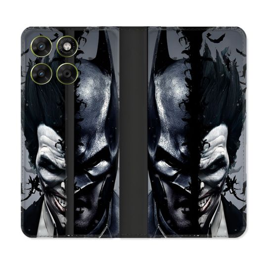 Housse Cuir Portefeuille Pour Motorola Moto G67 / G77 / G87 Batman Joker