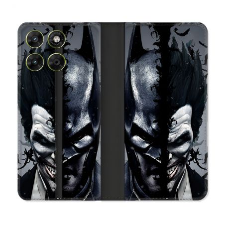 Housse Cuir Portefeuille Pour Motorola Moto G67 / G77 / G87 Batman Joker