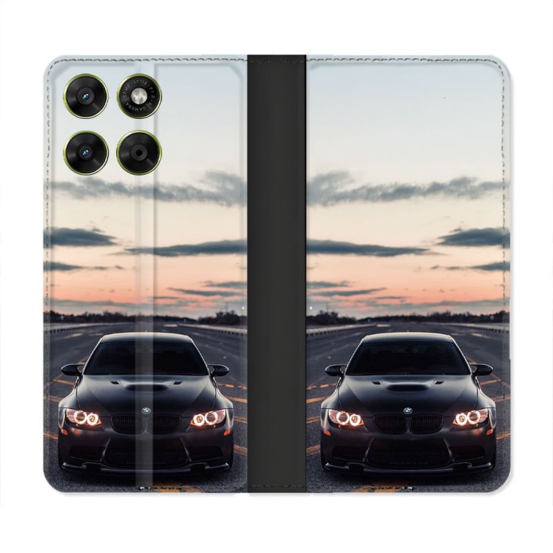 Housse Cuir Portefeuille Pour Motorola Moto G67 / G77 / G87 BMW Serie