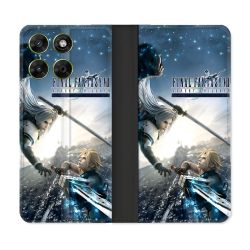 Housse Cuir Portefeuille Pour Motorola Moto G67 / G77 / G87 Final Fantaisy