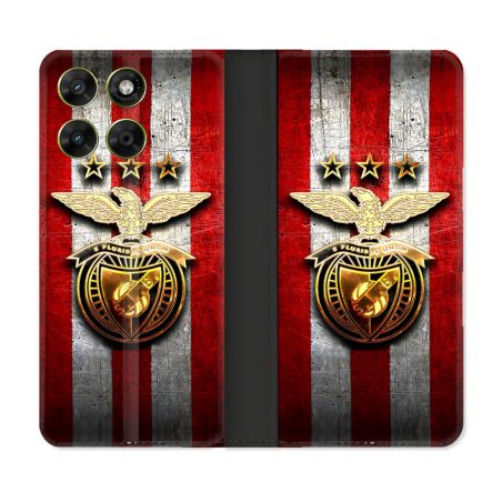 Housse Cuir Portefeuille Pour Motorola Moto G67 / G77 / G87 Foot Benfica